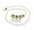 Multi Color Precious Gemstone Diamond Pearl Necklace