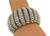 Round Cut Diamond Square Cut Ruby Two Tone 18k Yellow and White Gold Bracelet