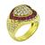 Diamond Ruby Gold Ring