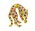 Round Cut Diamond Square Cut Ruby 18k Yellow Gold Tiger Pin