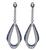 Estate 2.50ct Diamond 2.00ct Sapphire Dangling Earrings