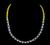 Estate 2.00ct Diamond 1.50ct Sapphire Two Tone Yellow and White Gold Necklace