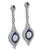 Estate 1.80ct Diamond 1.00ct Sapphire Dangling Earrings