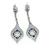 Platinum Diamond Sapphire Earrings