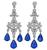 Estate 3.00ct Sapphire 1.00ct Diamond Chandelier Earrings