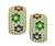 Estate 2.80ct Diamond 0.70ct Multi Color Gemstone Earrings