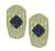 Estate 3.50ct Diamond 1.40ct Sapphire Gold Earrings