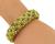 Round Cut Diamond and Sapphire Tiffany Dial 18k Yellow Gold Watch Bracelet