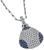 Estate 3.00ct Diamond 1.50ct Sapphire Pendant Necklace