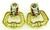 18k Gold Diamond Door Knocker Earrings