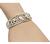 Round Cut Diamond 14k Pink Yellow and White Gold Bangle