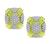 Round Cut Diamond 18k Yellow and White Gold Earrings