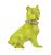 18k Yellow and White Gold Round Cut Diamond Dog Pin