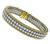 1960s 6.53ct Diamond Yellow and White Gold Bracelet
