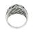 14k Gold Black and White Diamond Ring