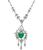 Estate 4.00ct Colombian Emerald 2.50ct Diamond Necklace