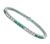 Estate 2.00ct Diamond 2.40ct Emerald Line Bracelet