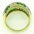 18k Gold Emerald Diamond Ring