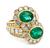 Estate 3.70ct Emerald 3.41ct Diamond Gold Ring