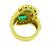 18k Gold Emerald Diamond Ring