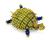 Estate Enamel Gold Turtle Pin