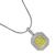 Yellow and White Diamond Pendant Necklace