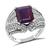 Estate 4.31ct Garnet 1.52ct Diamond Cocktail Ring