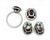 Platinum Diamond Garnet Jewelry Set