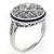 0.78ct Diamond Platinum Art Deco Engagement Ring