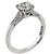 Round Cut Diamond 18k White Gold Tacori Engagement Ring and Wedding Band Set