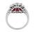 Diamond Ruby Engagement Ring