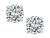 2.01cttw Round Brilliant Cut Diamond 14k White Gold Studs Earrings
