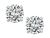 2.02cttw Round Cut Diamond 14k White Gold Studs Earrings