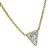 Trilliant Cut Diamond 14k Yellow Gold Pendant Necklace