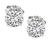 Estate GIA 1.05ct and 1.03ct Diamond Stud Earrings