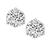 2.13cttw Round Cut Diamond 14k White Gold Studs Earrings