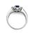 Sapphire Diamond Engagement Ring