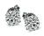 2.12cttw Round Cut Diamond 14k White Gold Stud Earrings