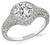 Estate GIA Certified 1.09ct Diamond Engagement Ring