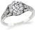 Estate GIA Certified 1.09ct Diamond Engagement Ring