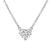 Estate GIA Certified 1.13ct Diamond Heart Solitaire Pendant Necklace