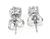 14k White Gold Diamond Stud Earrings