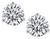 Round Cut Diamond 14k White Gold Studs Earrings