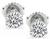 Estate GIA Certified 1.15cttw Diamond Stud Earrings