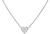 Estate GIA Certified 1.16ct Diamond Heart Pendant Necklace