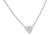 Heart Shape Diamond 14k White Gold Pendant Necklace