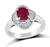 Estate GIA Certified 1.21ct Burma Ruby Diamond Ring