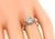 Edwardian Style Old Mine Cut Diamond Platinum Engagement Ring