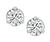 0.63ct and 0.63ct Round Brilliant Cut Diamond Platinum Studs Earrings