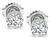 Estate GIA Certified 1.34cttw Diamond Stud Earrings